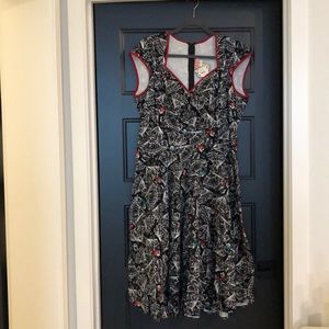 Pinupgirl Clothing Heidi black Spanish fans 2X